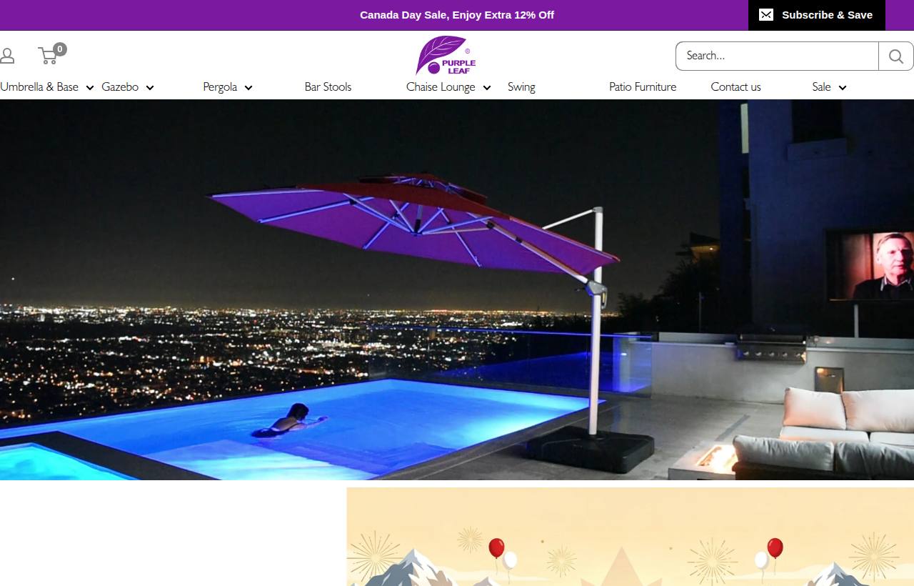 Purpleleafshop.ca website preview