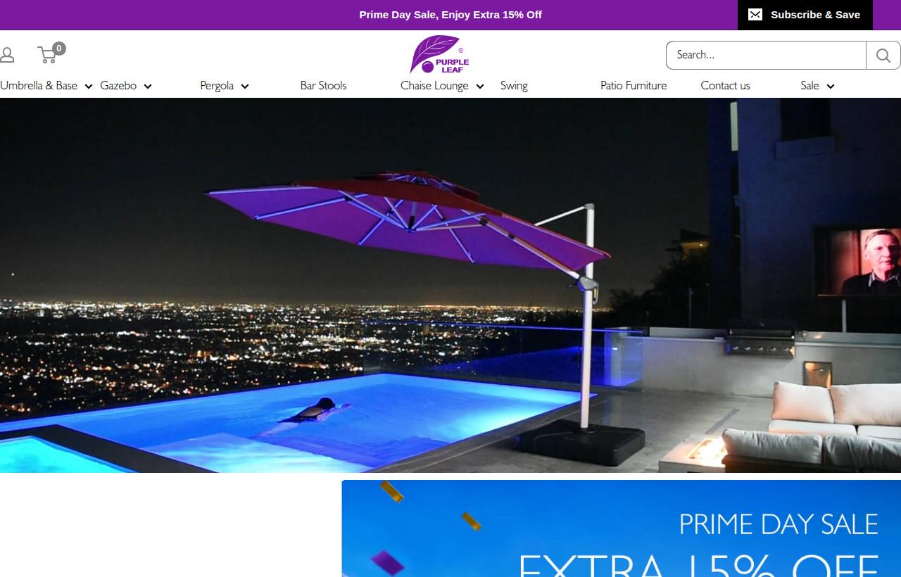 Purpleleafshop.ca website preview