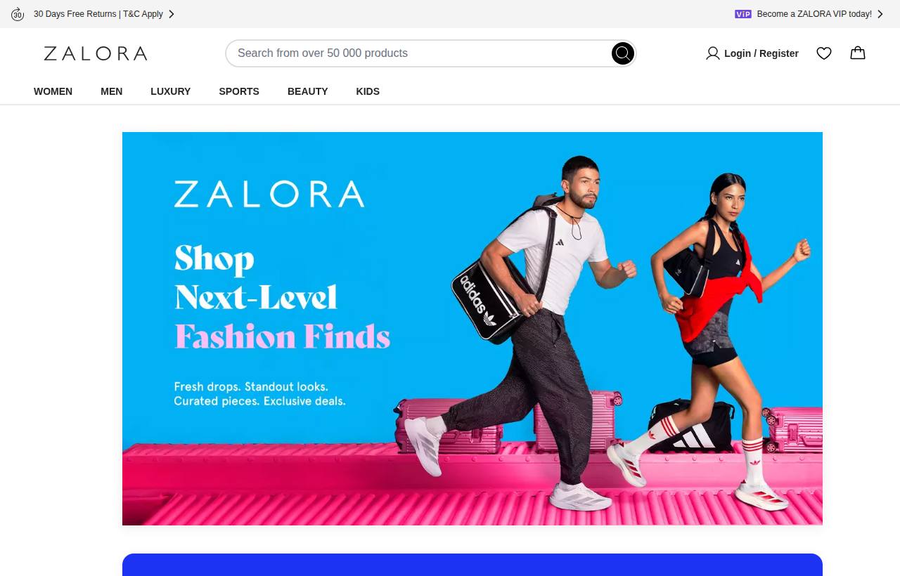 Zalora Hk Cps website preview