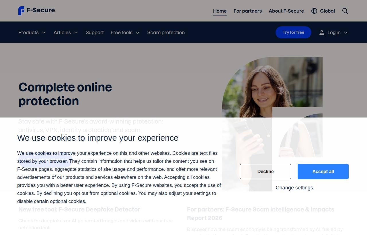 F-secure Ww website preview